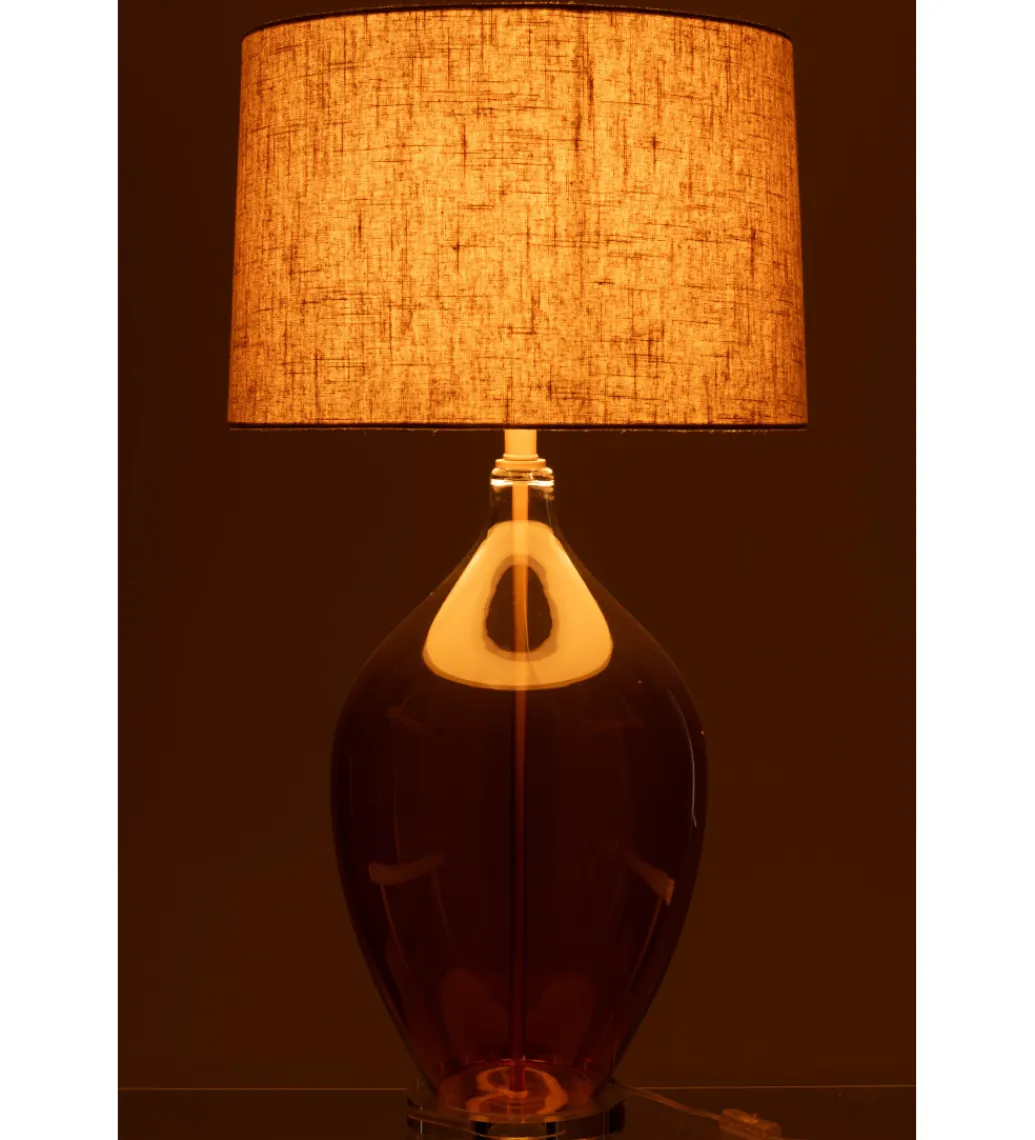 Lampa stołowa AMBER 85 cm szklana*J-Line Discount