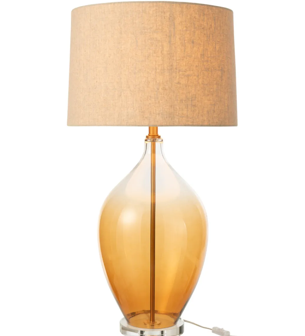 Lampa stołowa AMBER 85 cm szklana*J-Line Discount