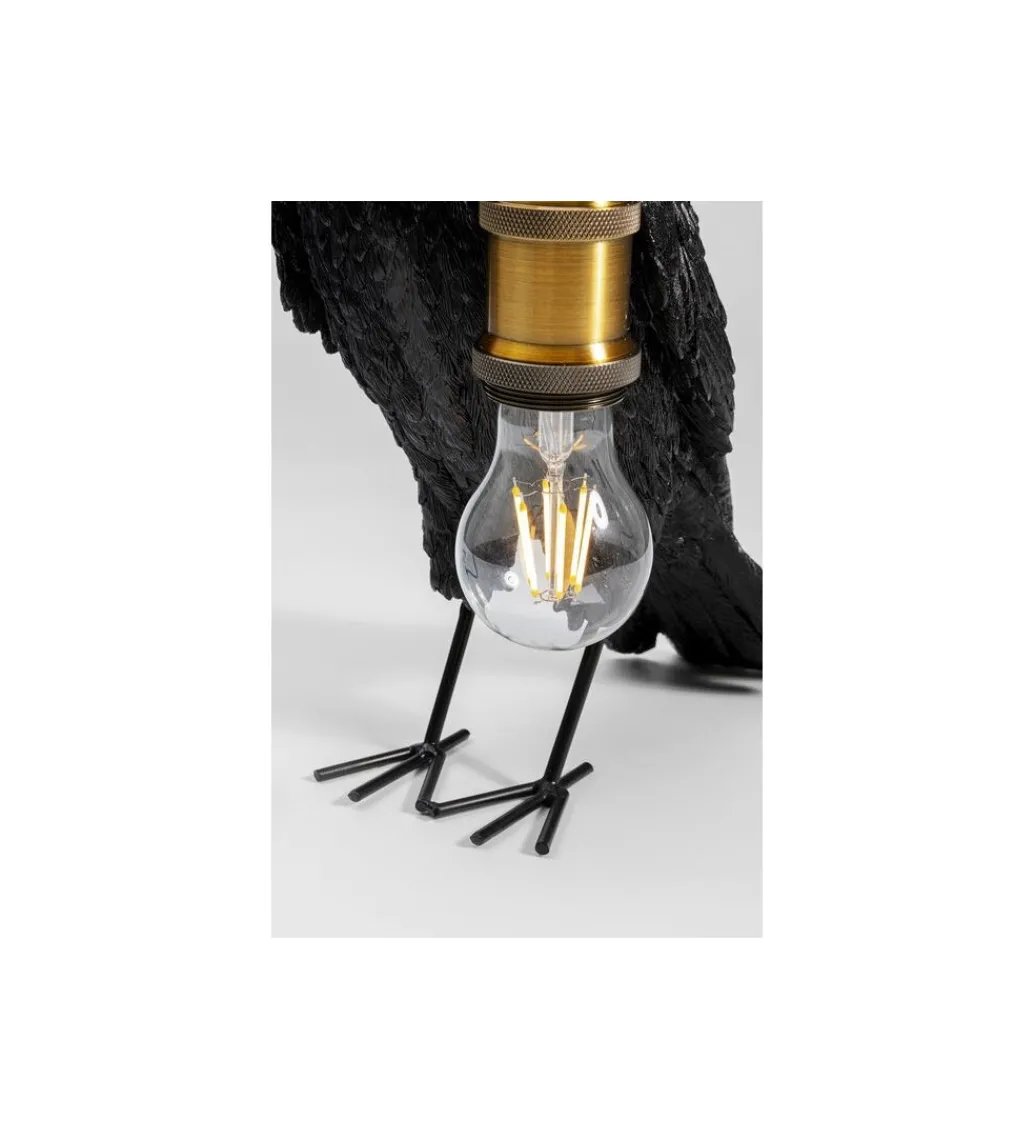 Lampa stołowa Animal Crow 34 cm czarna*KDesign Sale