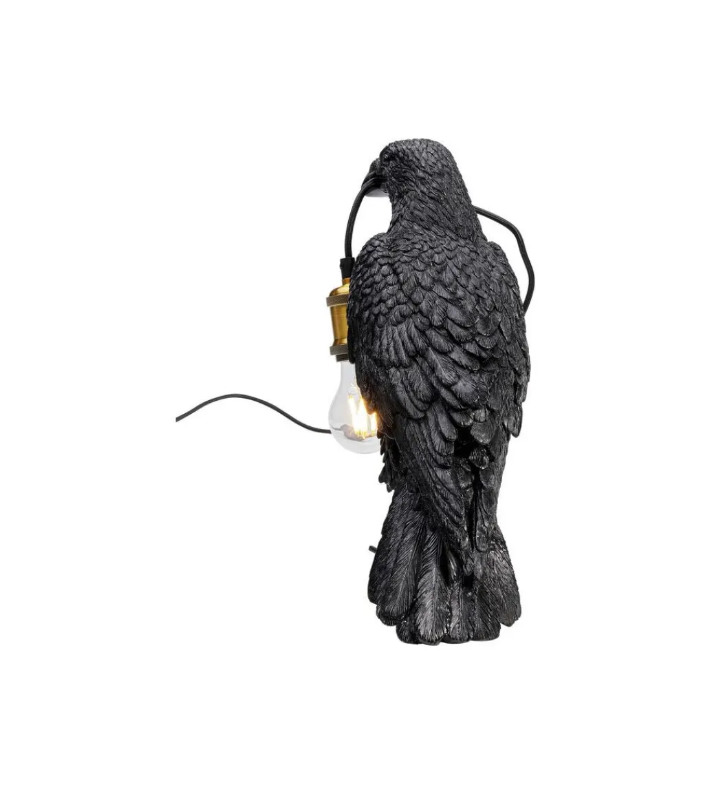 Lampa stołowa Animal Crow 34 cm czarna*KDesign Sale