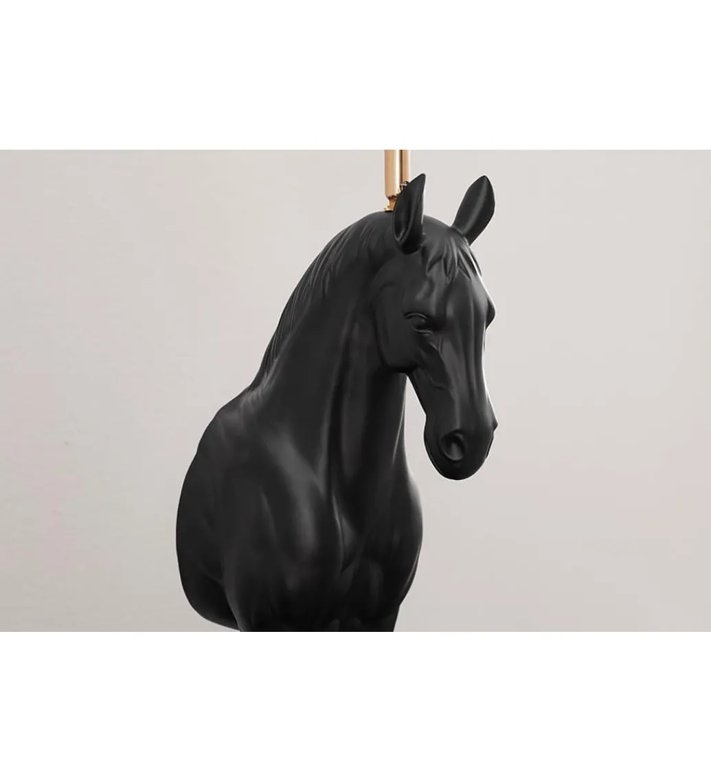 Lampa stołowa Animal Horse 75 cm czarna*Invicta Interior Outlet