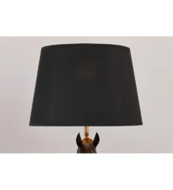 Lampa stołowa Animal Horse 75 cm czarna*Invicta Interior Outlet