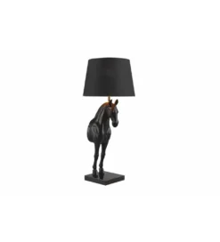 Lampa stołowa Animal Horse 75 cm czarna*Invicta Interior Outlet