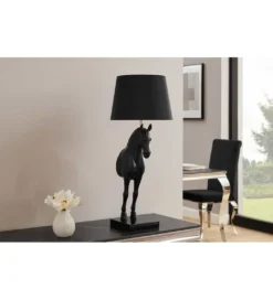 Lampa stołowa Animal Horse 75 cm czarna*Invicta Interior Outlet