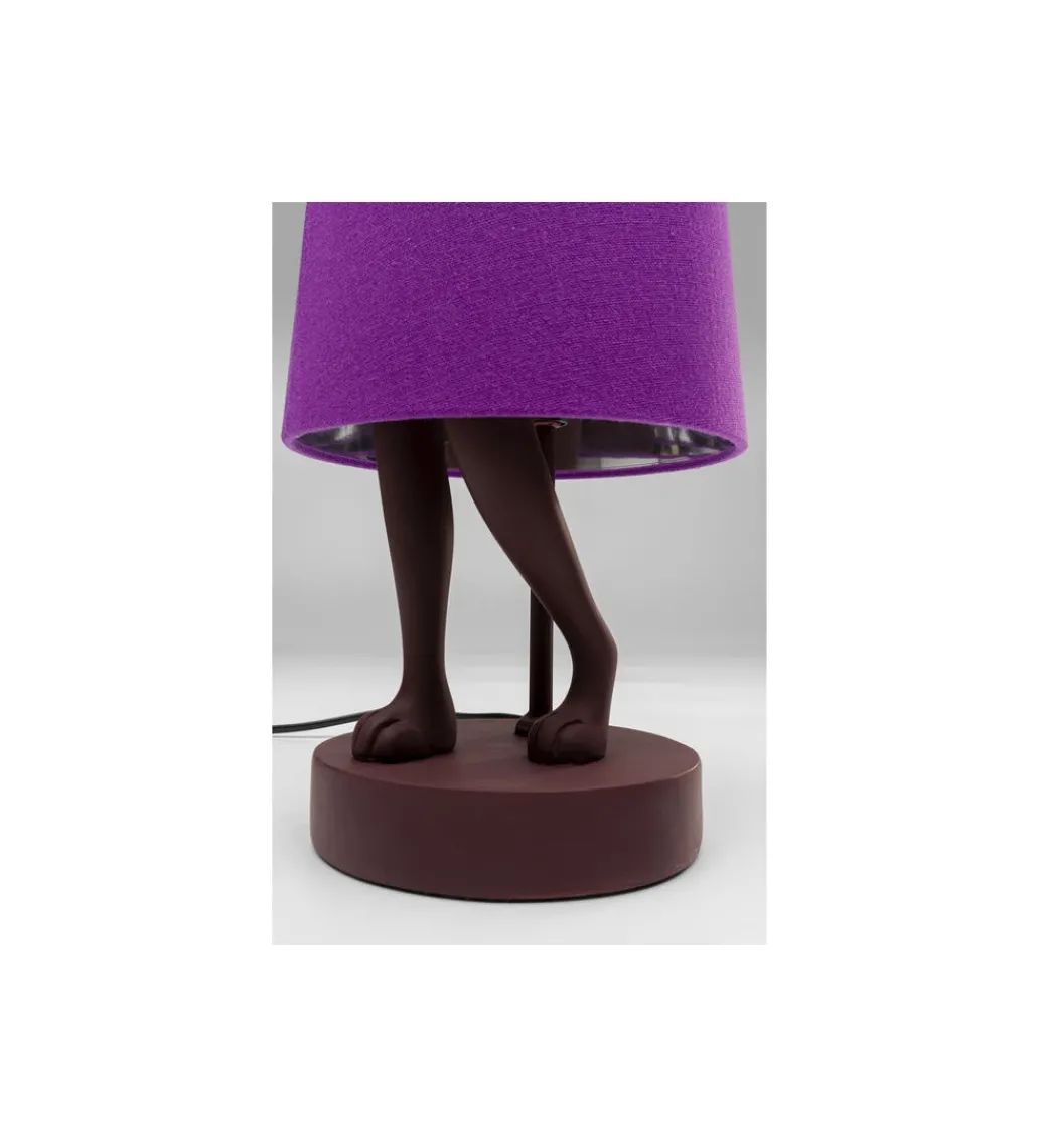 Lampa stołowa Animal Rabbit 50 cm czerwono fioletowa*KDesign Sale