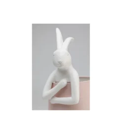 Lampa stołowa Animal Rabbit 50 cm biało różowa*KDesign Online