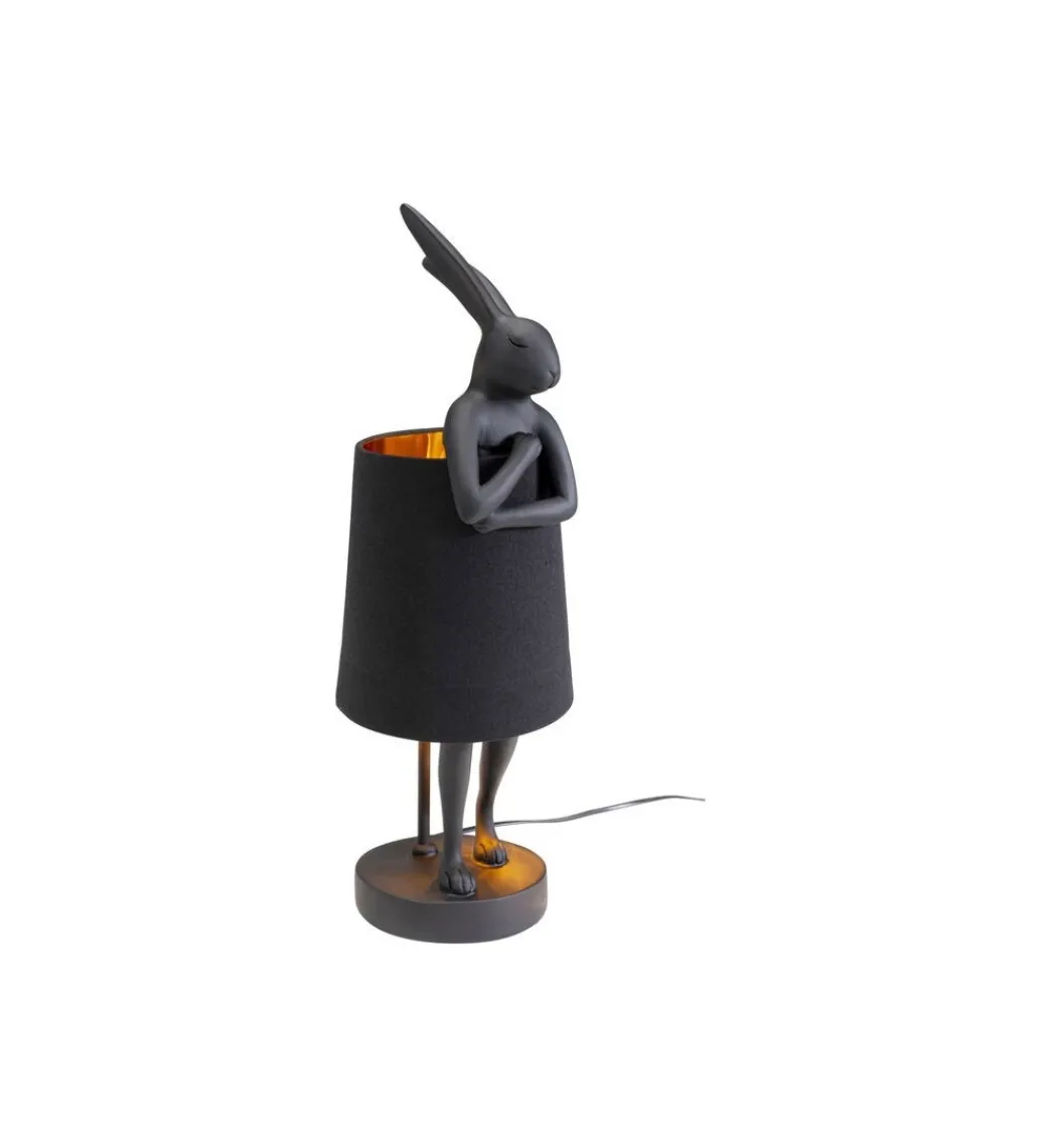 Lampa stołowa Animal Rabbit 50 cm czarna*KDesign Sale