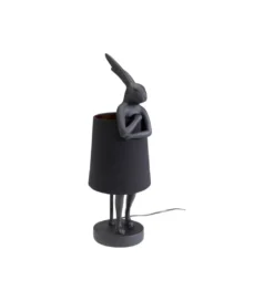 Lampa stołowa Animal Rabbit 50 cm czarna*KDesign Sale