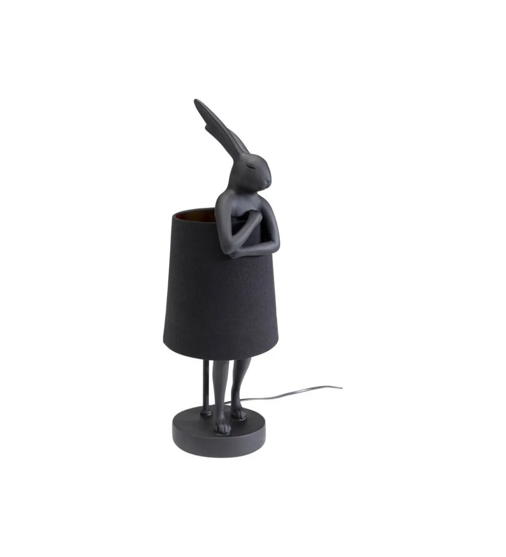 Lampa stołowa Animal Rabbit 50 cm czarna*KDesign Sale