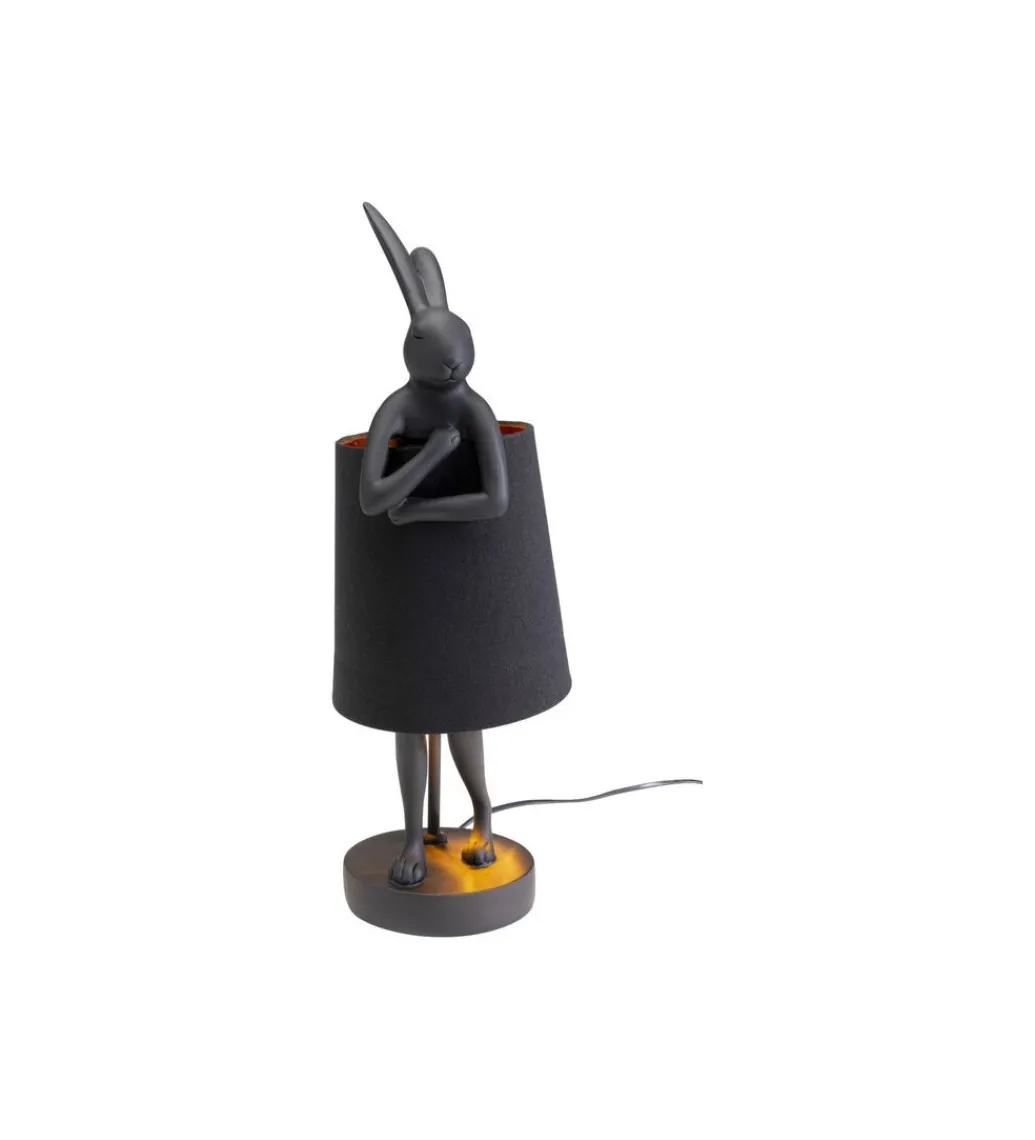 Lampa stołowa Animal Rabbit 50 cm czarna*KDesign Sale