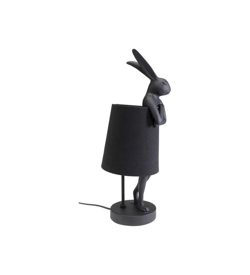 Lampa stołowa Animal Rabbit 50 cm czarna*KDesign Sale