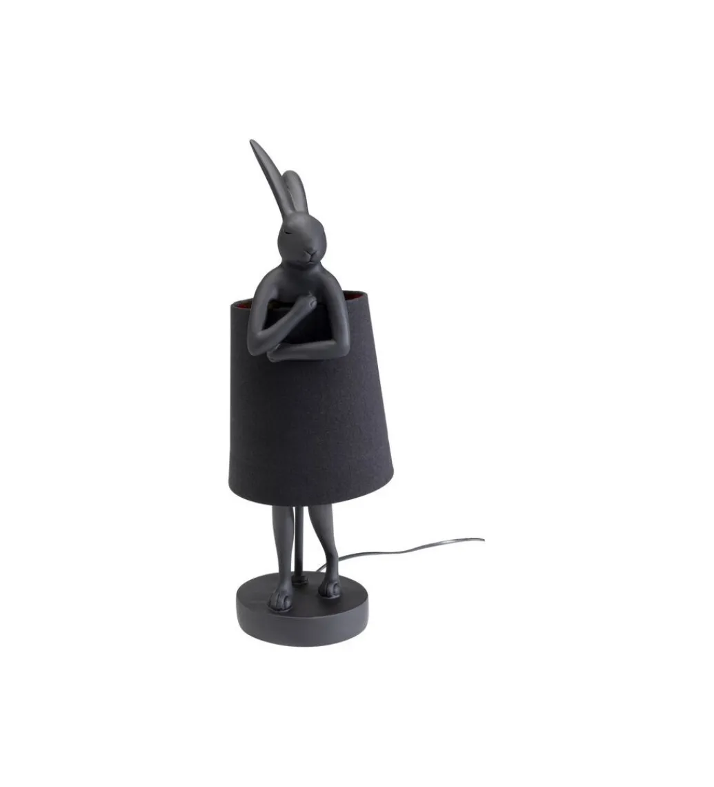 Lampa stołowa Animal Rabbit 50 cm czarna*KDesign Sale
