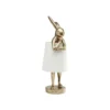 Lampa stołowa Animal Rabbit 68 cm złoto biała*KDesign New