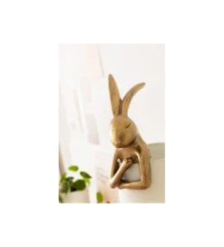Lampa stołowa Animal Rabbit 68 cm złoto biała*KDesign New