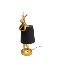 Lampa stołowa Animal Rabbit 50 cm złoto czarna*KDesign Best