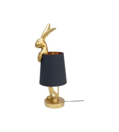 Lampa stołowa Animal Rabbit 68 cm złoto czarna*KDesign Hot
