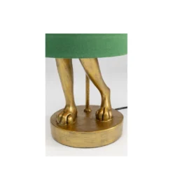 Lampa stołowa Animal Rabbit 68 cm złoto zielona*KDesign New