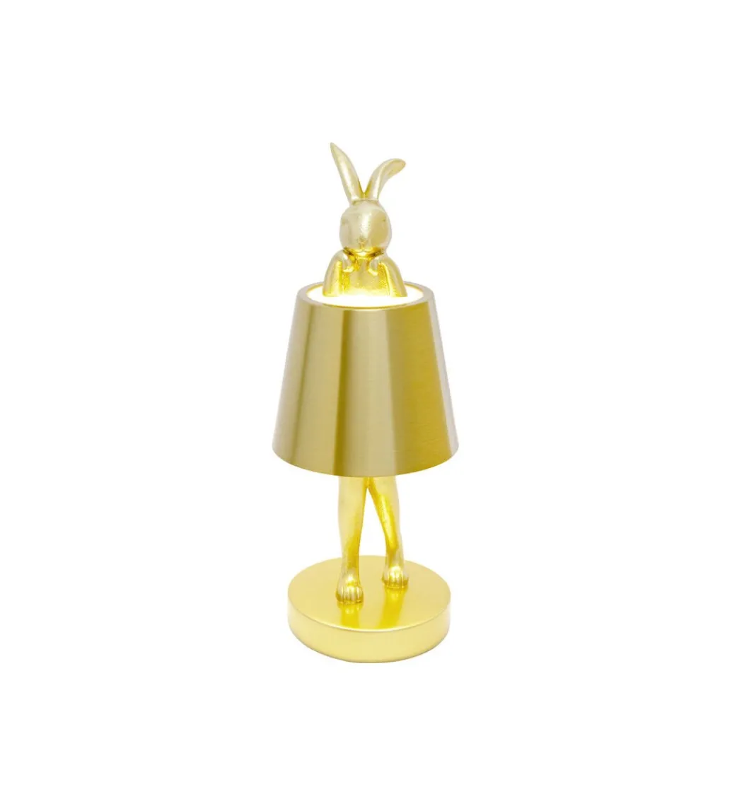 Lampa stołowa ANIMAL RABBIT 29 cm złota*KDesign Sale