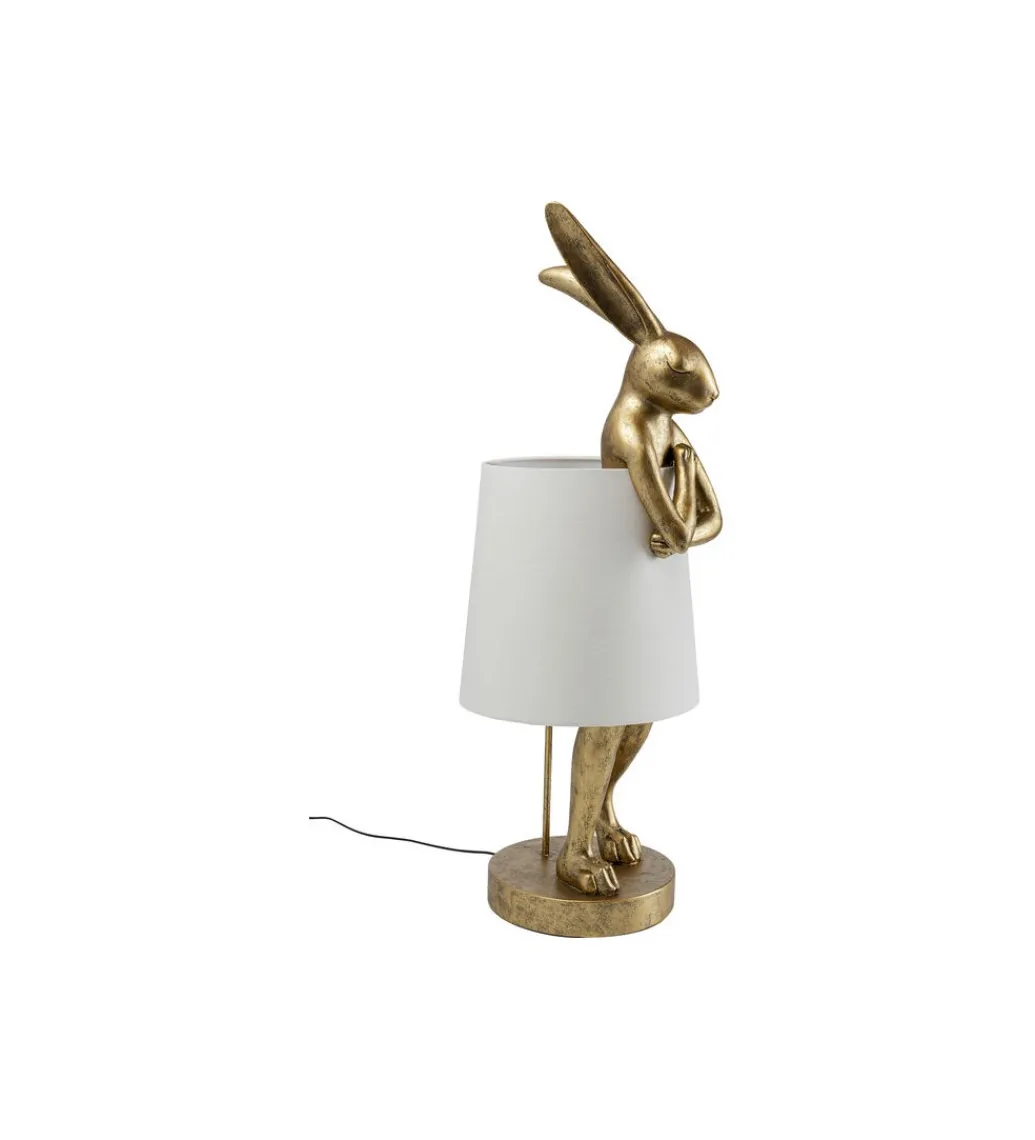 Lampa stołowa ANIMAL RABBIT 88 cm złoto biała*KDesign Hot