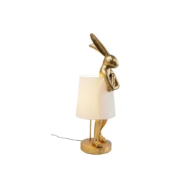 Lampa stołowa ANIMAL RABBIT 88 cm złoto biała*KDesign Hot