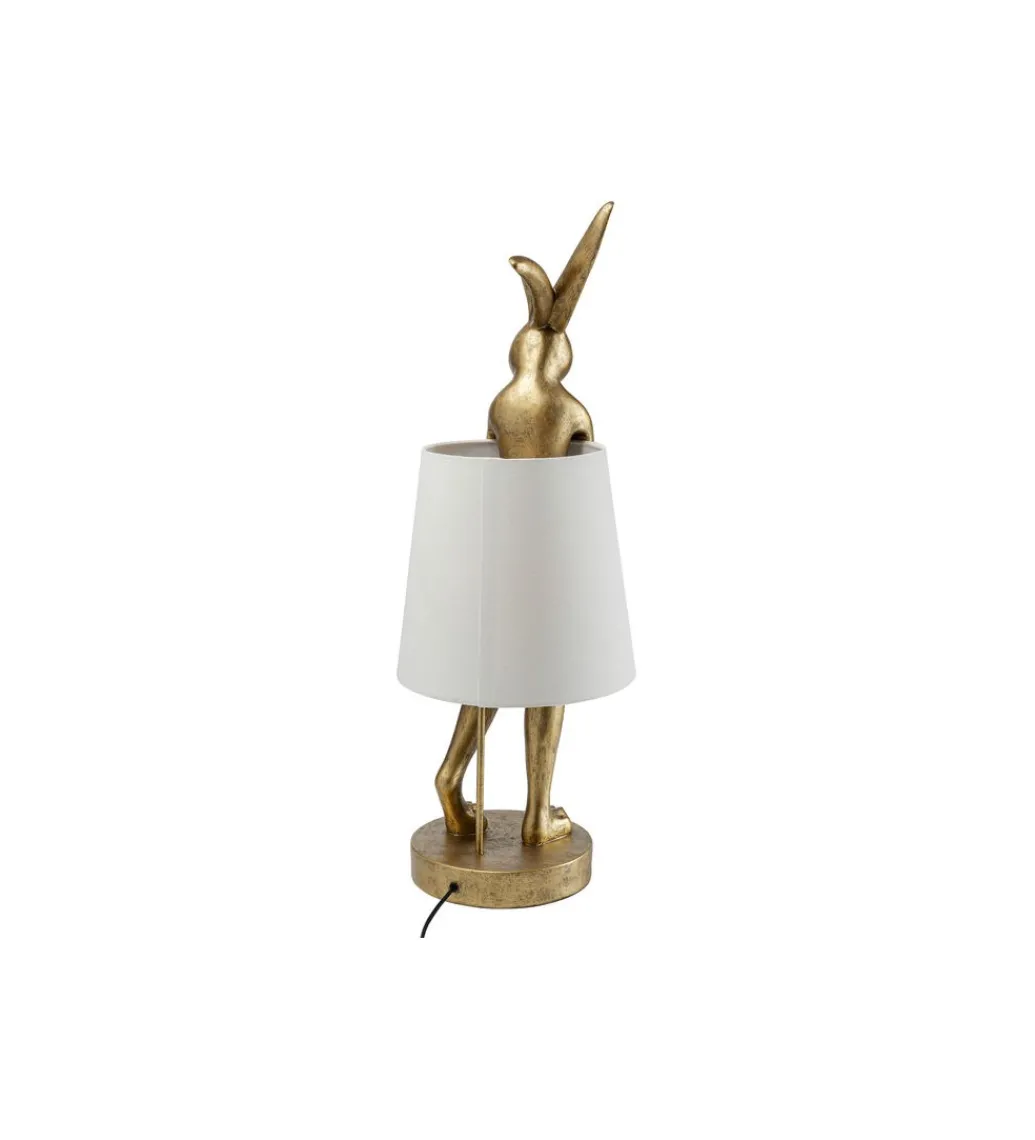 Lampa stołowa ANIMAL RABBIT 88 cm złoto biała*KDesign Hot