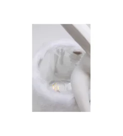 Lampa stołowa ANIMAL RABBIT 50 cm biało srebrna*KDesign Sale