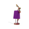 Lampa stołowa ANIMAL RABBIT 50 cm fioletowa*KDesign