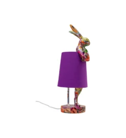 Lampa stołowa ANIMAL RABBIT 50 cm fioletowa*KDesign