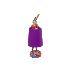 Lampa stołowa ANIMAL RABBIT 50 cm fioletowa*KDesign