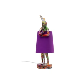 Lampa stołowa ANIMAL RABBIT 50 cm fioletowa*KDesign