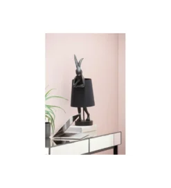 Lampa stołowa Animal Rabbit 68 cm czarna*KDesign Online