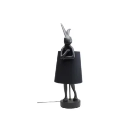 Lampa stołowa Animal Rabbit 68 cm czarna*KDesign Online