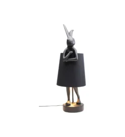 Lampa stołowa Animal Rabbit 68 cm czarna*KDesign Online