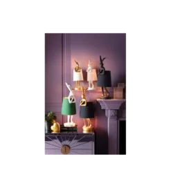 Lampa stołowa Animal Rabbit 68 cm czarna*KDesign Online
