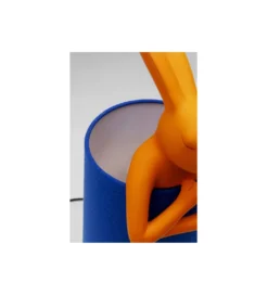 Lampa stołowa ANIMAL RABBIT 50 cm pomarańczowo niebieska*KDesign Sale