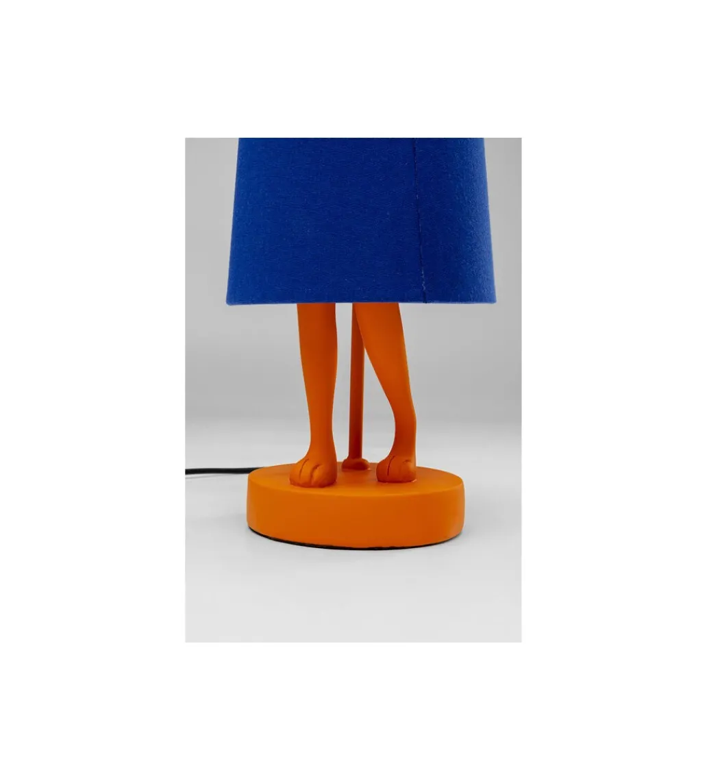 Lampa stołowa ANIMAL RABBIT 50 cm pomarańczowo niebieska*KDesign Sale