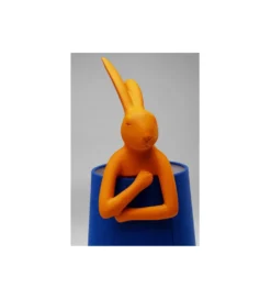 Lampa stołowa ANIMAL RABBIT 50 cm pomarańczowo niebieska*KDesign Sale
