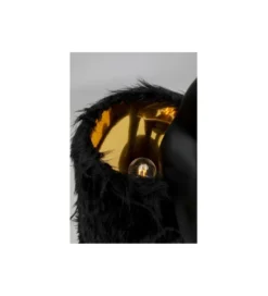 Lampa stołowa ANIMAL RABBIT FUR 68 cm czarna*KDesign Best
