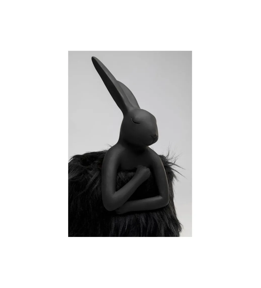 Lampa stołowa ANIMAL RABBIT FUR 50 cm czarno złota*KDesign Sale