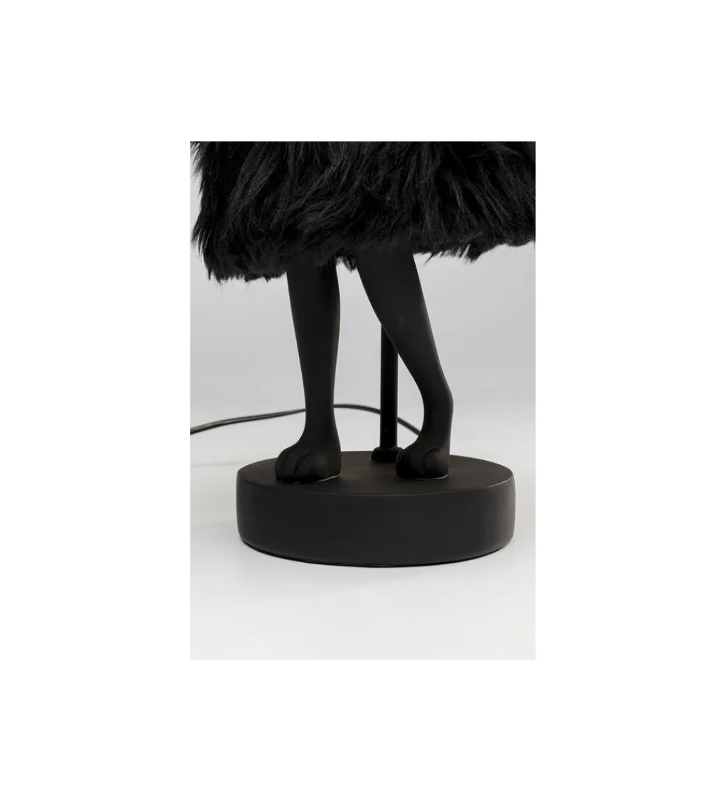Lampa stołowa ANIMAL RABBIT FUR 50 cm czarno złota*KDesign Sale