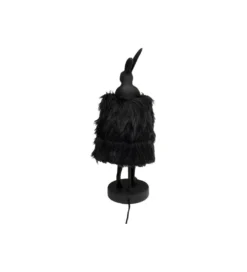 Lampa stołowa ANIMAL RABBIT FUR 50 cm czarno złota*KDesign Sale