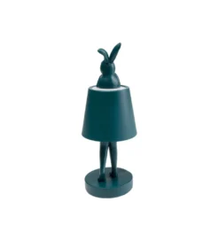 Lampa stołowa ANIMAL RABBIT LED 29 cm niebieska*KDesign Outlet