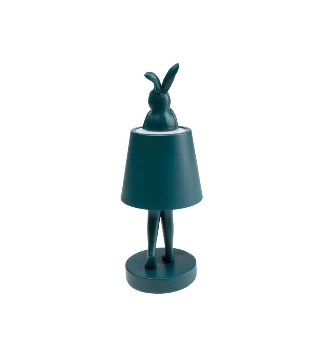 Lampa stołowa ANIMAL RABBIT LED 29 cm niebieska*KDesign Outlet