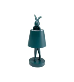 Lampa stołowa ANIMAL RABBIT LED 29 cm niebieska*KDesign Outlet