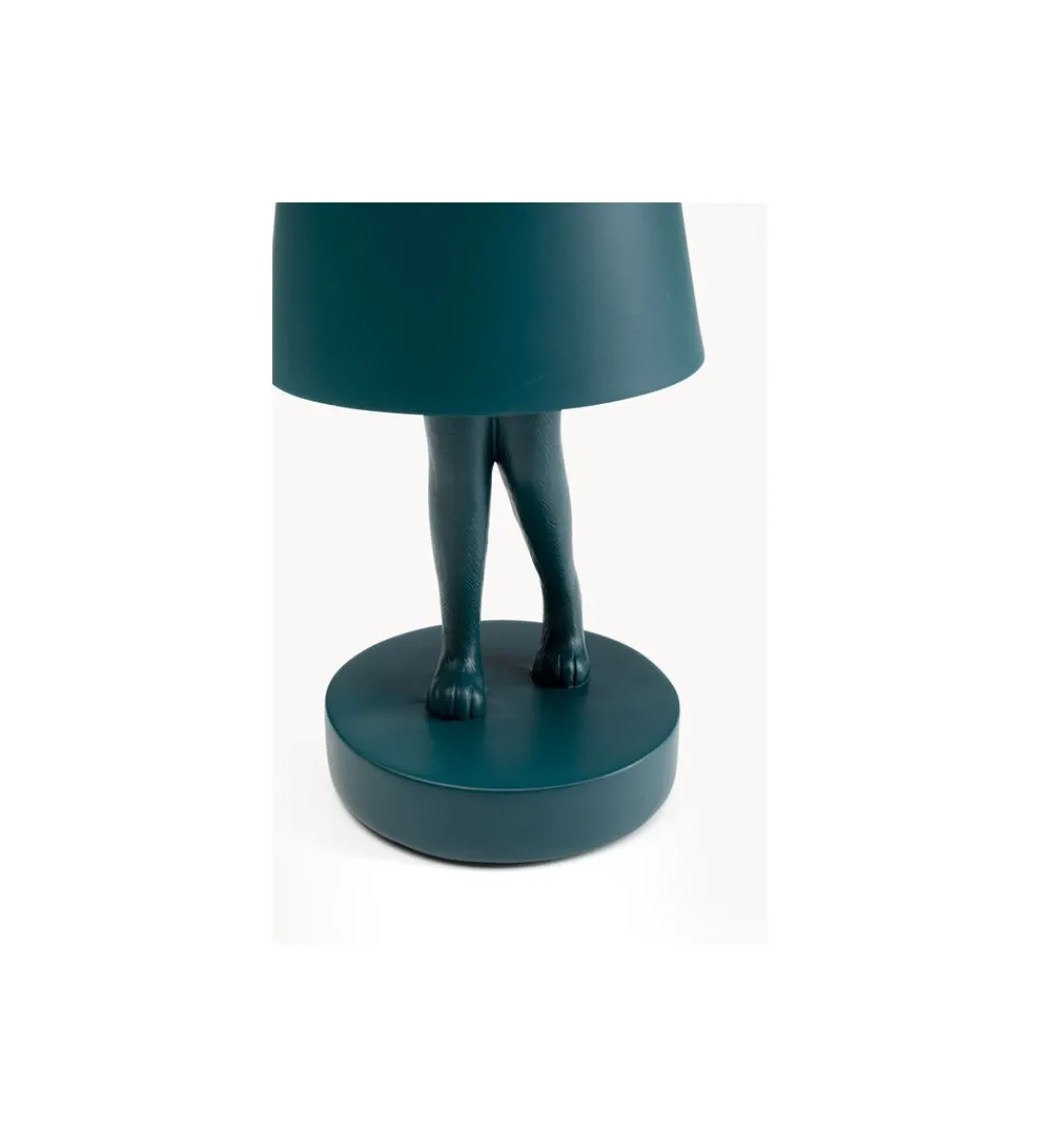 Lampa stołowa ANIMAL RABBIT LED 29 cm niebieska*KDesign Outlet