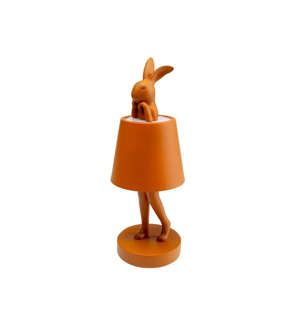 Lampa stołowa ANIMAL RABBIT LED 29 cm pomarańczowa*KDesign Hot