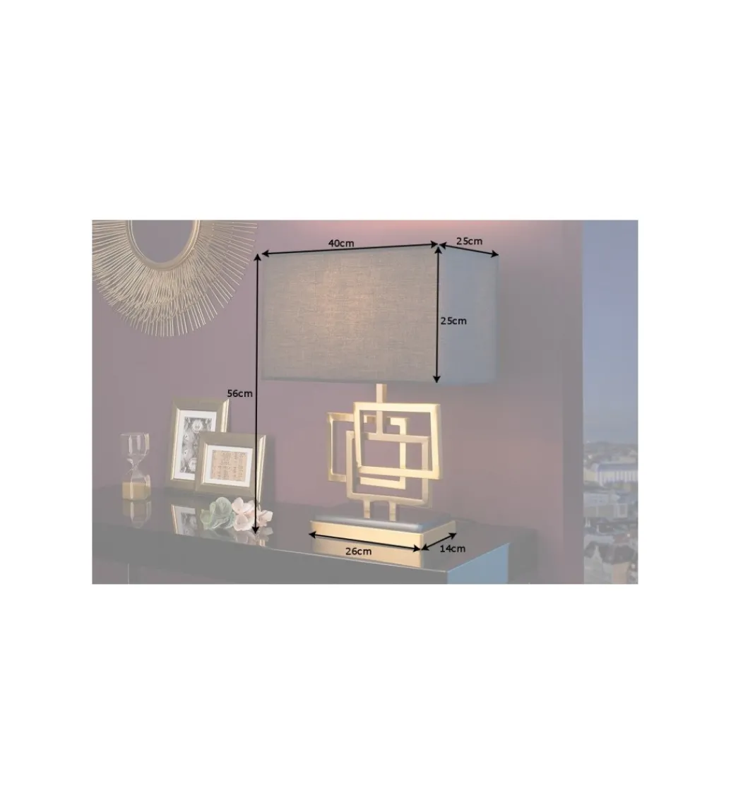 Lampa stołowa ARIZONA 56 cm złota*Invicta Interior - przedsprzedaż Sale