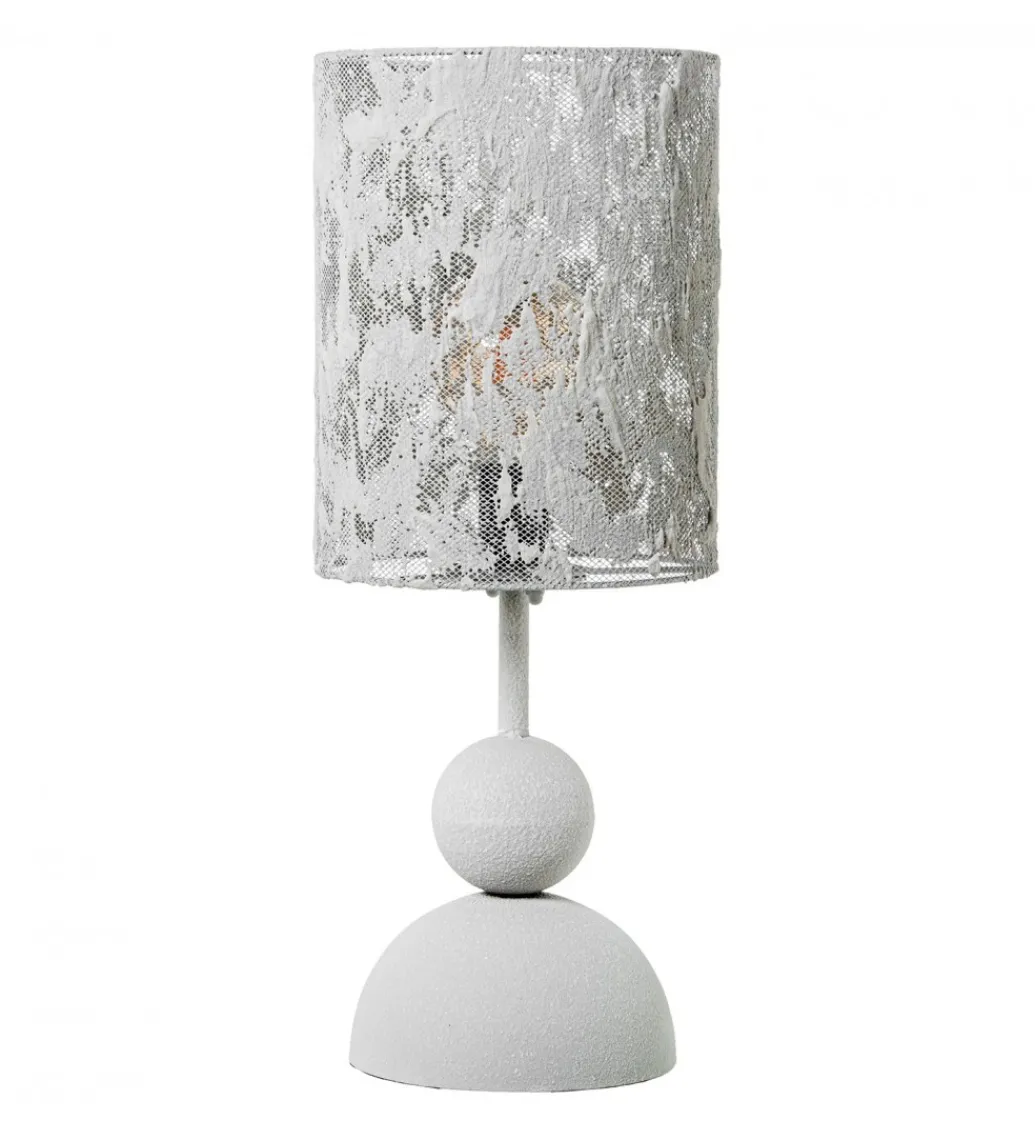 Lampa stołowa ATELIE 55 cm biała*Exclusivas Outlet