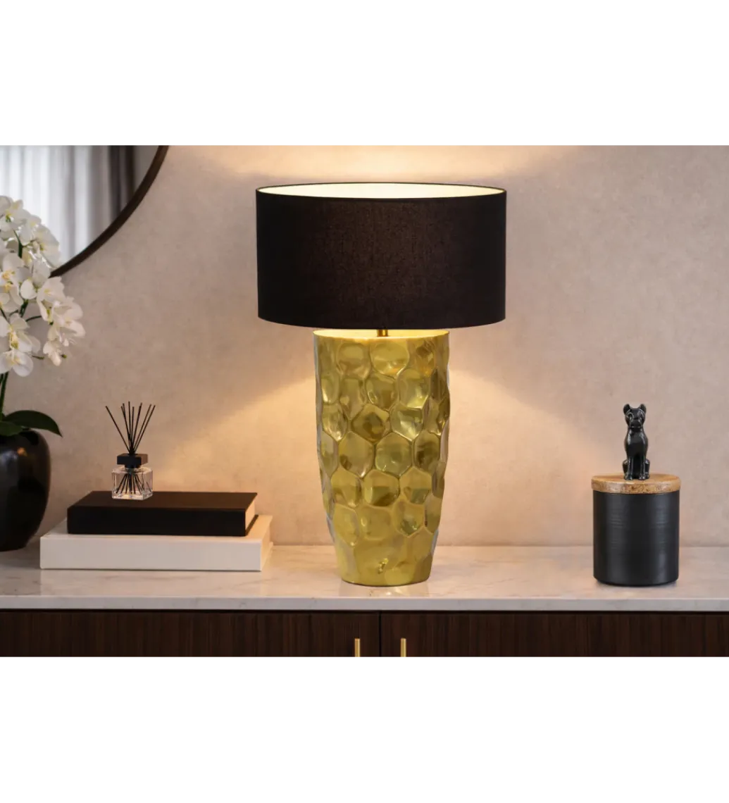 Lampa stołowa AURELIA 55 cm czarna złota*Invicta Interior Outlet