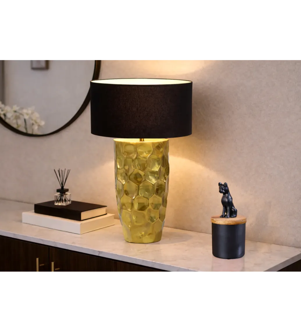 Lampa stołowa AURELIA 55 cm czarna złota*Invicta Interior Outlet